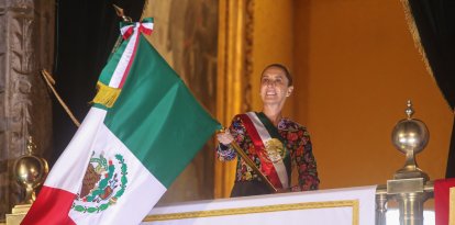 Imagen de Claudia Sheinbaum en la celebración