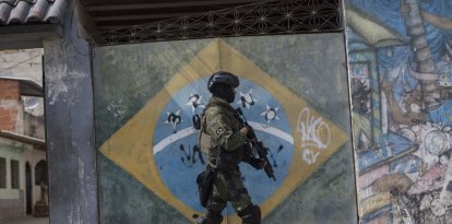 Imagen referencial de un policía en Brasil