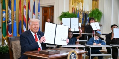 Donald Trump en la Casa Blanc/ Mandel Ngan