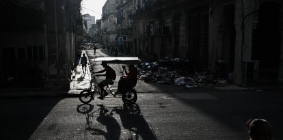 Una calle de La Habana en pleno apagón (Archivo)