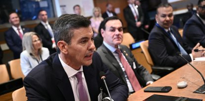 215
El presidente de Paraguay, Santiago Peña, participa en una reunión del "Escudo de las Américas"