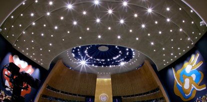 Asamblea General de las Naciones Unidas en la Sede de las Naciones Unidas en Nueva York