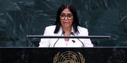 Delcy Rodríguez habla ante la Asamblea General de la ONU