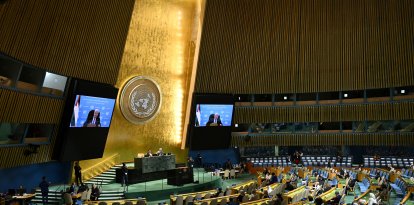 Mahmud Abbas se dirige a la 81.ª Asamblea General de las Naciones Unidas