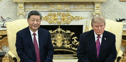 Donald Trump y Xi Jinping en la Casa Blanca
