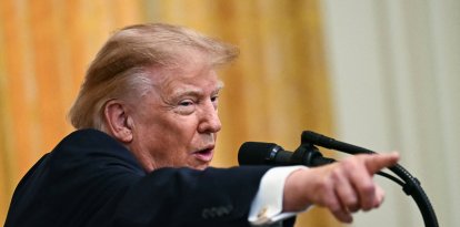 El presidente Donald Trump pronuncia un discurso durante un acto de celebración del Mes de la Herencia Hispana, este 30 de septiembre.