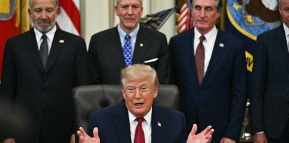 Donald Trump en el Salón Oval/ Kent Nishimura