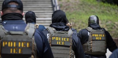 Agentes de ICE en Ventura, California/ Benjamin Hanson