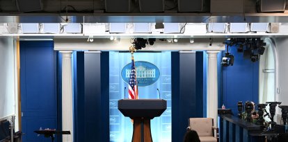 La sala de prensa James S. Brady de la Casa Blanca