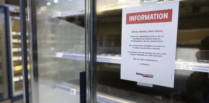 Refrigerador vacío en Francia