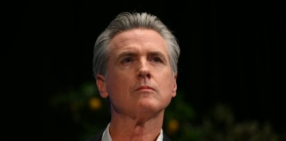 Gavin Newsom en Long Beach, California/ Patrick T. Fallon