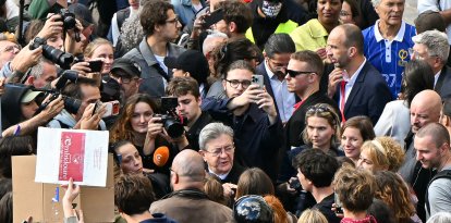 El candidato de La Francia Insumisa (LFI), Jean-Luc Mélenchon