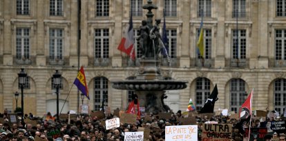 Imagen de las protestas en Francia