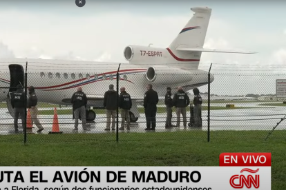 Incautado el avión de Nicolás Maduro