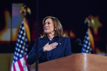 Kamala Harris, durante la Convención Nacional Demócrata 2024