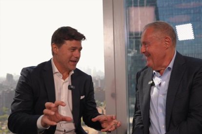 Andrés Cantor y Mauricio Pochettino