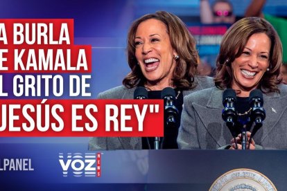 Kamala Harris se crucifica.