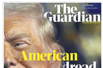 Portada de The Guardian tras las elecciones de noviembre