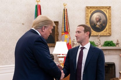 Trump se reunió con Zuckerberg en la Casa Blanca en 2019/