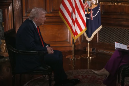 Trump en una entrevista con NBC News.