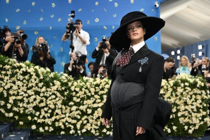 Rihanna durante la Met Gala 2025