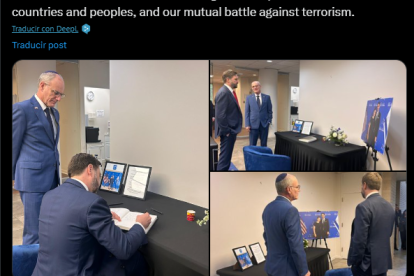 Vance en la Embajada de Israel