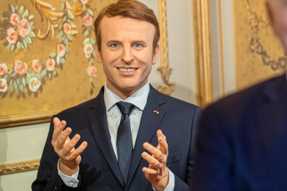 Estatua de Emmanuel Macron en el Museo Grevin