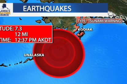 Alerta de tsunami en Alaska