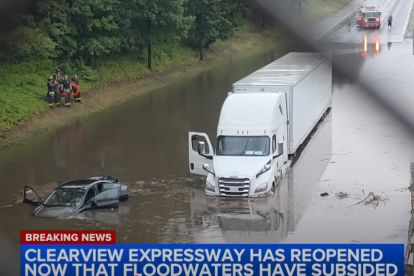 Lluvias en Nueva York - Captura de pantalla YouTube