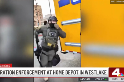 Redada de ICE en un Home Depot de LA