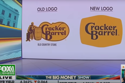 Nuevo logo de Cracker Barrel caputra de pantalla