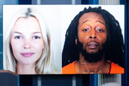 Iryna Zarustka y su presunto asesino, Decarlos Brown