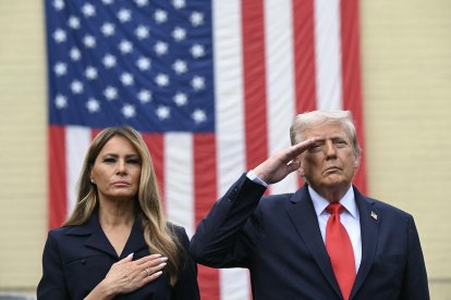 Donald Trump y Melania Trump.