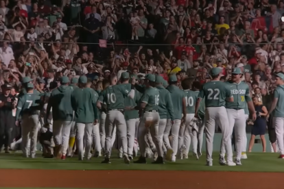 Los Red Sox festejan la clasificación a la postemporada