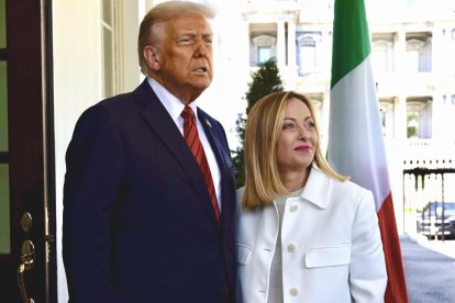 Donald Trump y Giorgia Meloni