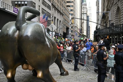 Protesta en Wall Street/ Angela Weiss