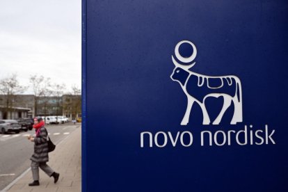 Una imagen de archivo que muestra el logo de Novo Nordisk