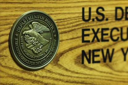 A seal of the Department of Justice (DOJ)