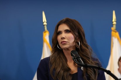 Kristi Noem en Nueva York/ Timothy A. Clary