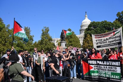 Manifestantes pro-Palestina en DC/ Alex Wroblewski