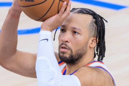 March 9, 2026, Inglewood, California, USA: Jalen Brunson #11 of the New York Knicks puts up a free throw during a 2026 NBA regular season game against the LA Clippers on Monday March 9, 2026 at Intuit Dome Arena in Inglewood, California. Clippers defeat Knicks, 126-118. JAVIER ROJAS/PI (Credit Image: © PI via ZUMA Press Wire)