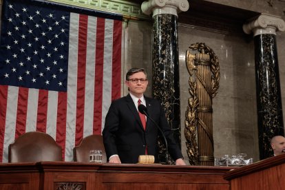 El presidente de la Cámara de Representantes, Mike Johnson