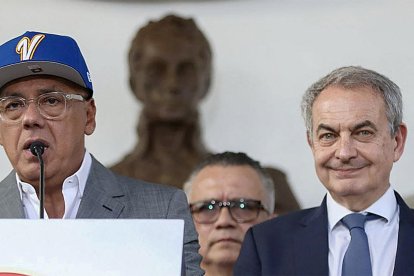 Zapatero y Jorge Rodríguez