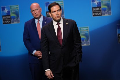 El secretario de Estado, Marco Rubio, en Suecia