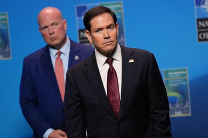 El secretario de Estado, Marco Rubio, en Suecia