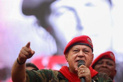 Diosdado Cabello, acusado por narcoterrorismo en EEUU, en una imagen de archivo