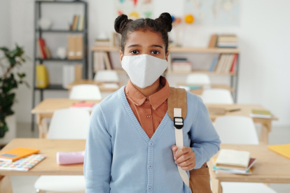 Mascarilla en la escuela