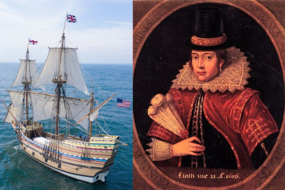 El Mayflower y Pocahontas