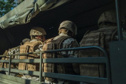 Varios soldados del Ejército de Estados Unidos en un desplazamiento. Imagen de archivo.