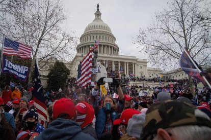 Asalto al Capitolio el 6 de enero de 2021. Miles de manifestantes irrumpen en la sede del Congreso protestando contra los resultados de las elecciones de 2020. Imagen de archivo.